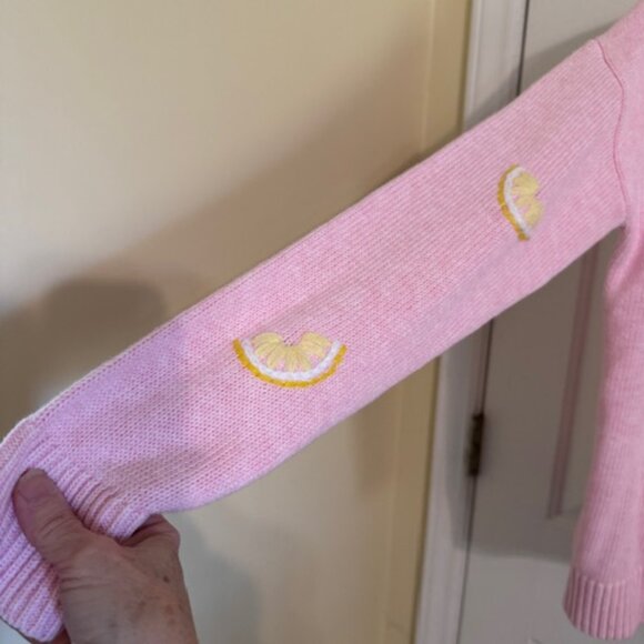 Lilly Pulitzer Tensley V-Neck Sweater in Heathered Pink Muse w Embroidery Sz S - Picture 8 of 8